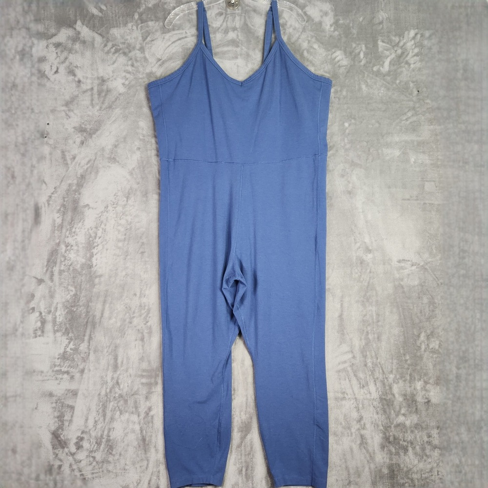 Old Navy Powerchill Bodysuit Womens 3X Blue Active Yoga Athleisure Lounge Casual